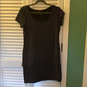 Polka dot short sleeved dress